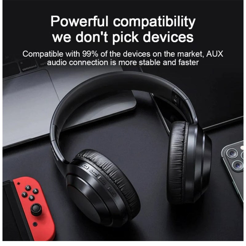 Lenovo Thinkplus TH10 Overhead Stereo Wireless Headphone - Black
