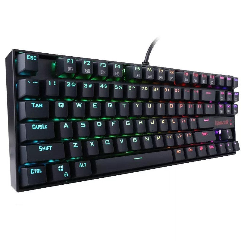 Redragon KUMARA K552 RGB-1 TKL Wired Mechanical Gaming Keyboard Blue Switch (Arabic Layout) - Black
