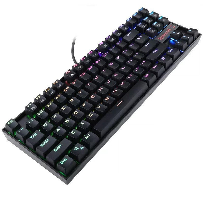 Redragon KUMARA K552 RGB-1 TKL Wired Mechanical Gaming Keyboard Blue Switch (Arabic Layout) - Black