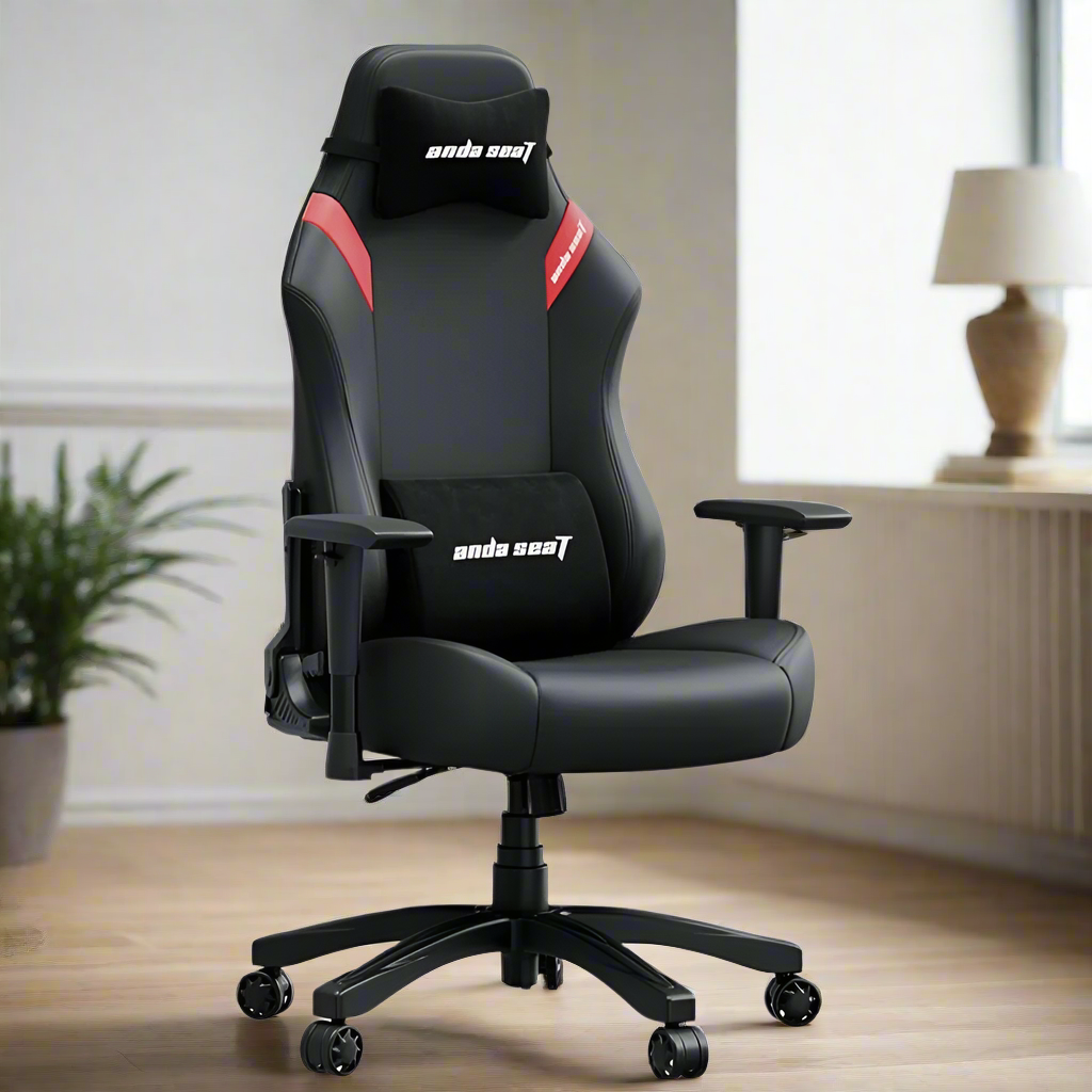 Andaseat LUNA Series Large Gaming Chair -  Black/Red