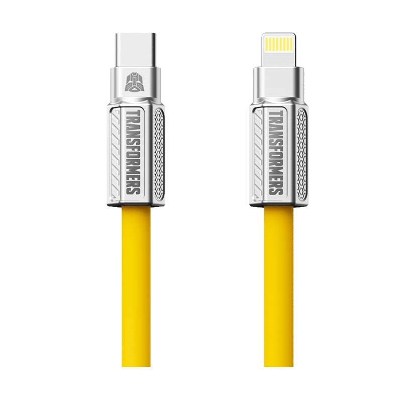 Transformers TF-A07 Bumblebee PD Fast Charging Cable Type C to Lighting, Yellow