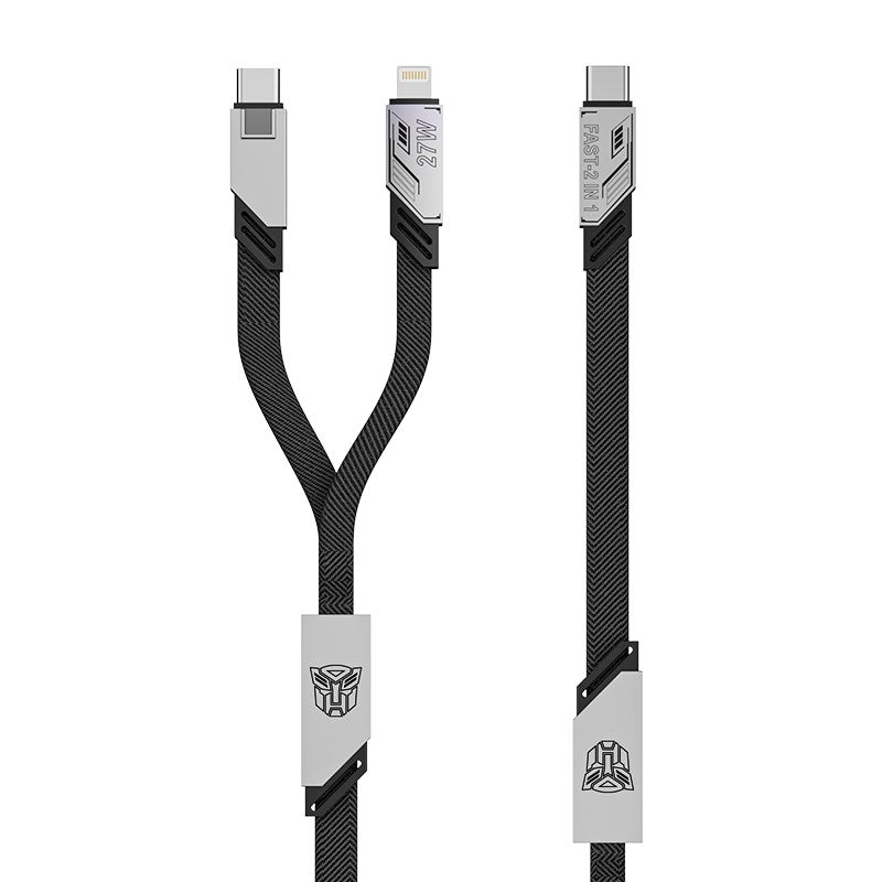 Transformers TF-A09 PD Two-in-One Fast Charging Braided Cable