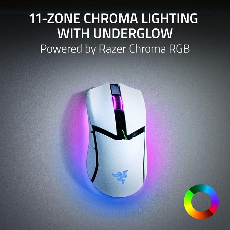 Razer Cobra Pro Customizable Wireless Gaming Mouse with Razer Chroma RGB - White