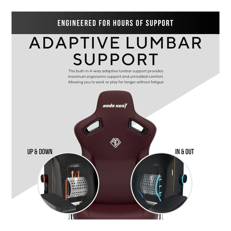 Andaseat Kaiser 3 Gaming Chair Large - Maroon