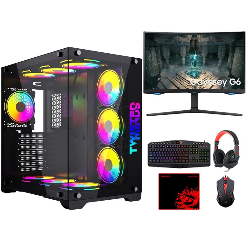 i7 GAMING PC i7-14700K, RTX 4070 SUPER 12GB, Windows 11 PRO with Samsung Gaming Monitor and 4in1 Gaming Kit