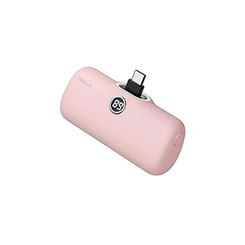 iWalk Linkme Pro Fast Charge 4800 mAh Pocket Battery Type-C With Battery Display, White