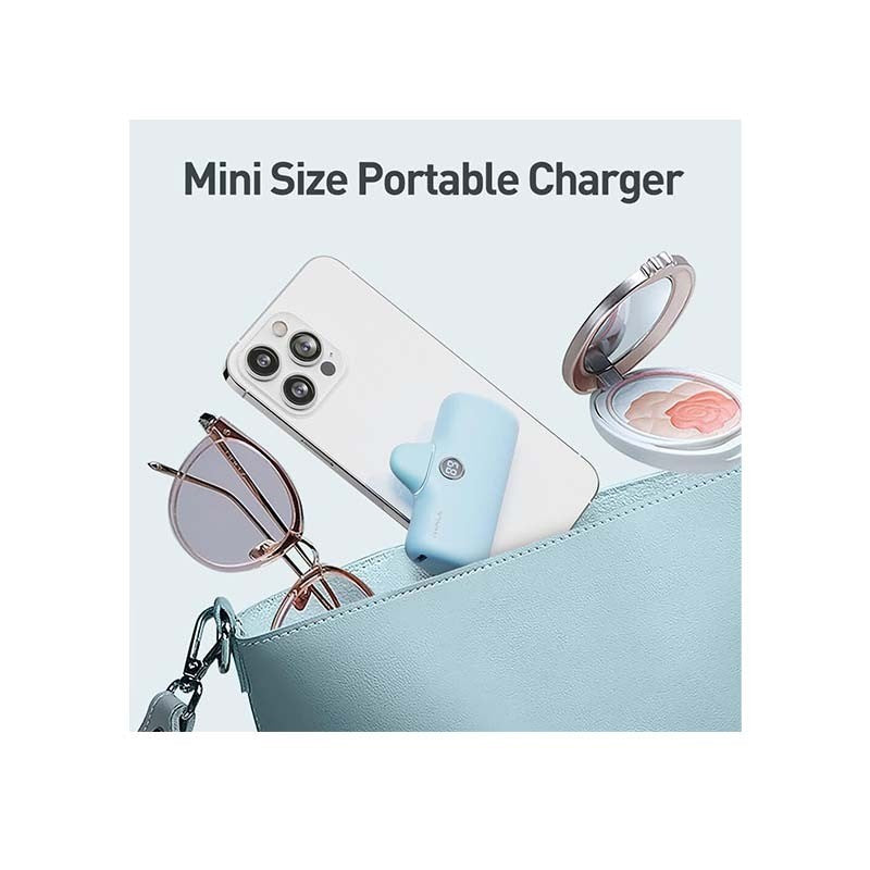 iWalk Linkme Pro Fast Charge 4800 mAh Pocket Battery Type-C With Battery Display, White