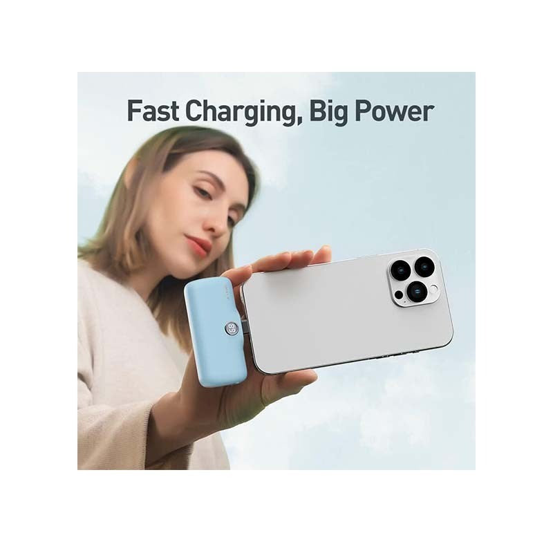 iWalk Linkme Pro Fast Charge 4800 mAh Pocket Battery Type-C With Battery Display, White