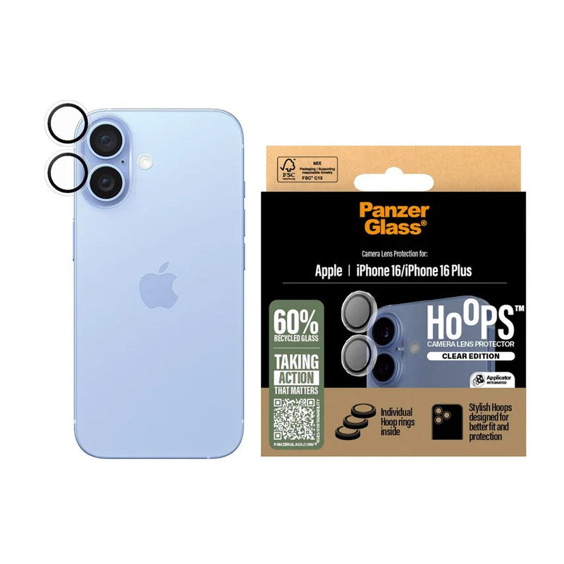 PanzerGlass Hoops Transparent Lens Protector iPhone 16