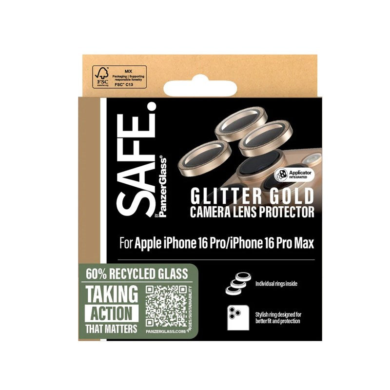 SAFE By PanzerGlass Camera Lens Protector Glitter Gold