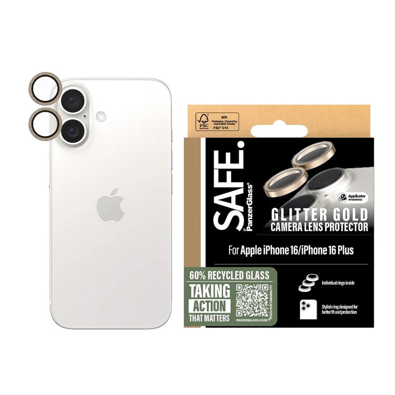 SAFE By PanzerGlass Camera Lens Protector Glitter Gold
