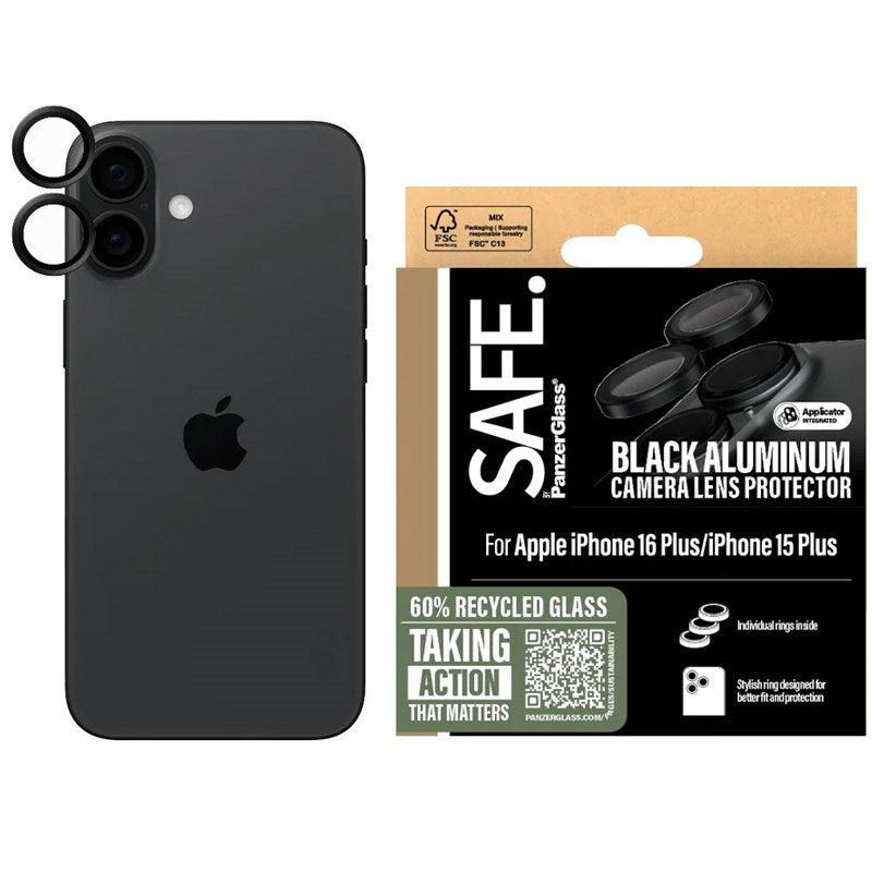 SAFE By PanzerGlass Camera Lens Protector Black