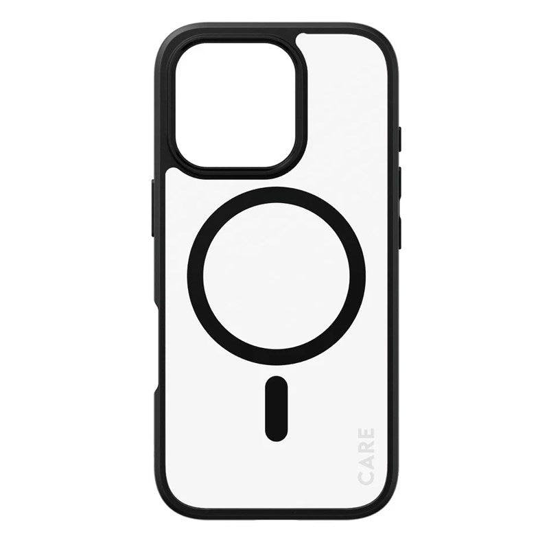 CARE By PanzerGlass Flagship Case Transparent Urban Combat w. Black Frame & MagSafe
