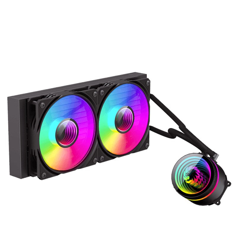 GameMax IceBurg 240 Infinity AIO RGB Liquid CPU Cooler - Black