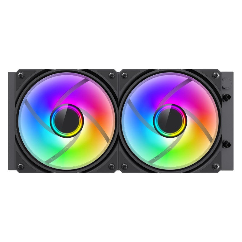 GameMax IceBurg 240 Infinity AIO RGB Liquid CPU Cooler - Black