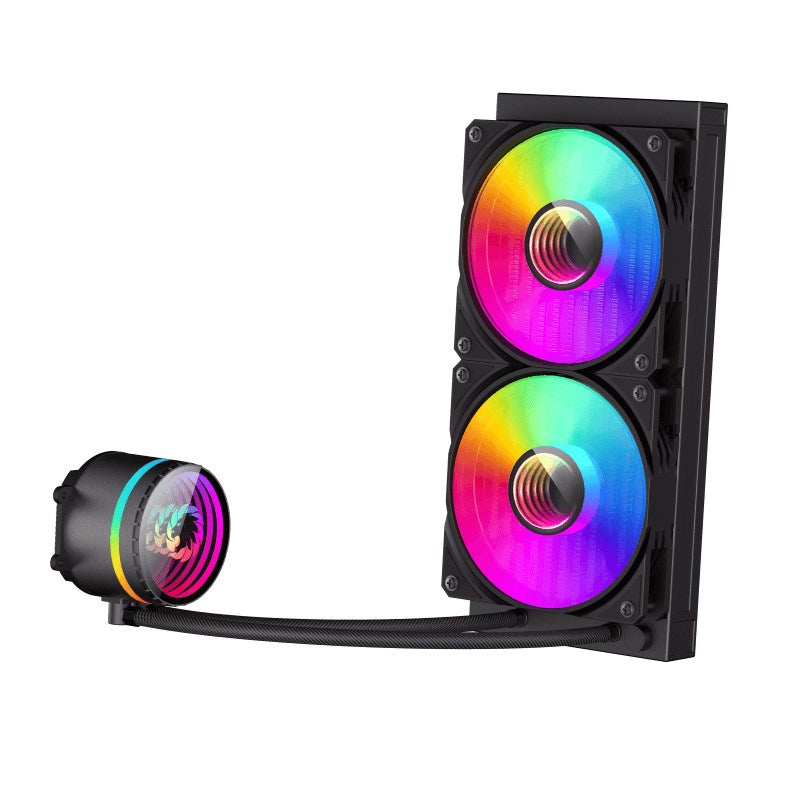 GameMax IceBurg 240 Infinity AIO RGB Liquid CPU Cooler - Black