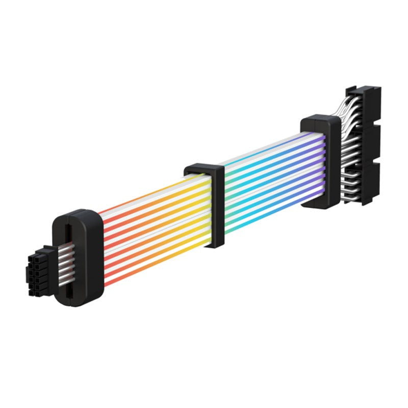 GameMax 12VHPWR Cable-B 3x8 Pin ARGB PSU Extension Cable - Black