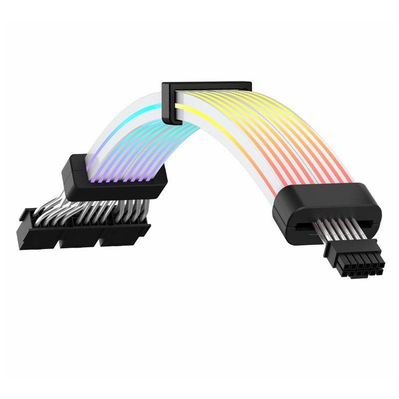 GameMax 12VHPWR Cable-B 3x8 Pin ARGB PSU Extension Cable - Black