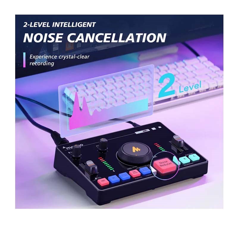 Maonocaster AMC2 NEO One-Stop Streaming Audio Mixer & Sound Card- Black