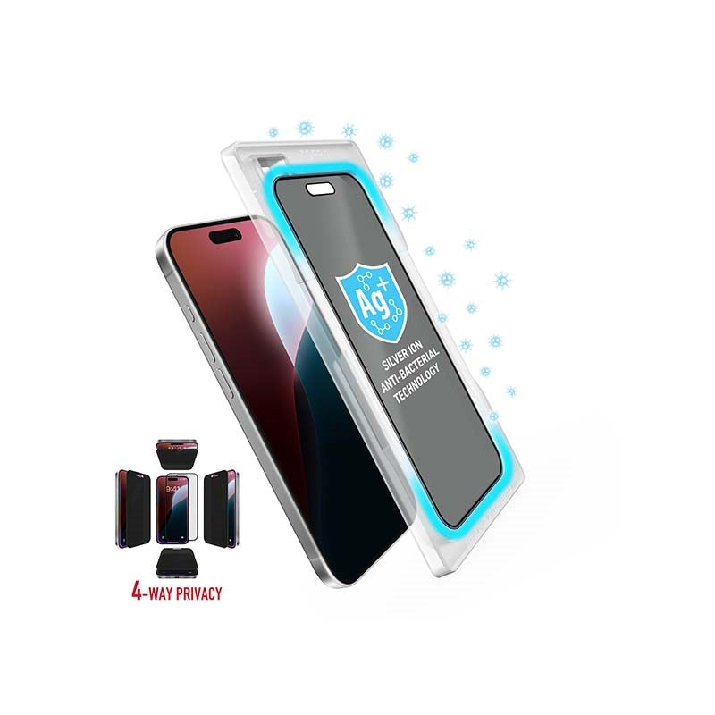 Torrii Bodyglass Screen Protector Tempered Glass For iPhone 16 Pro (6.3”) Anti-Bacterial Coating