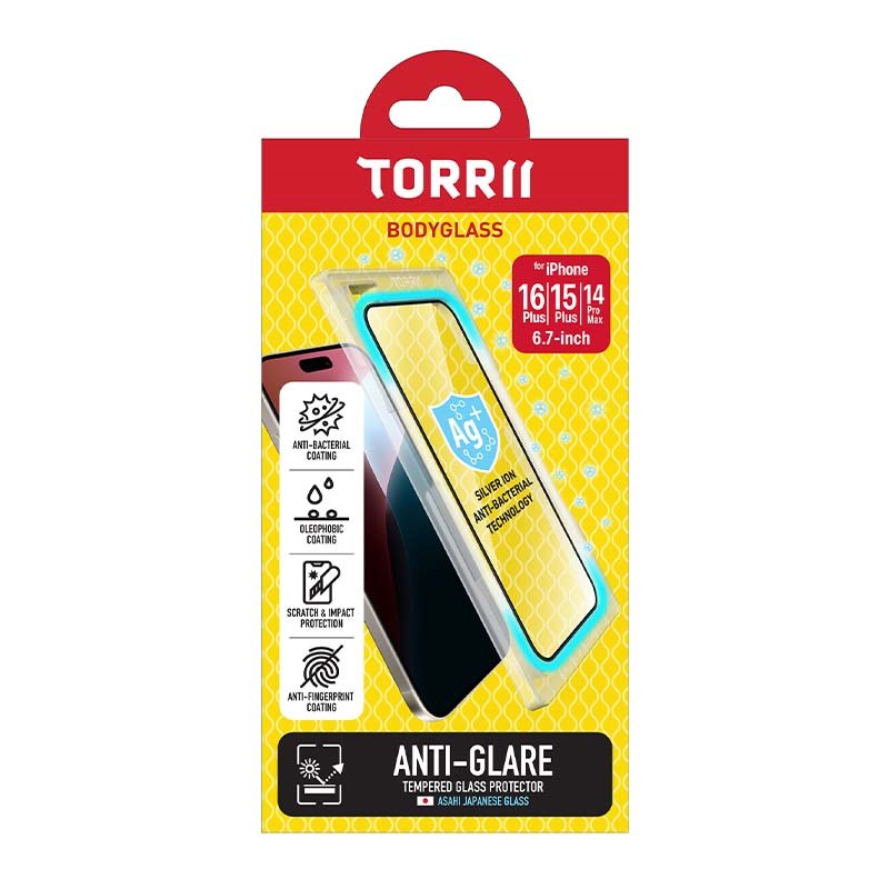 Torrii Bodyglass Screen Protector Tempered Glass For iPhone 16 Plus