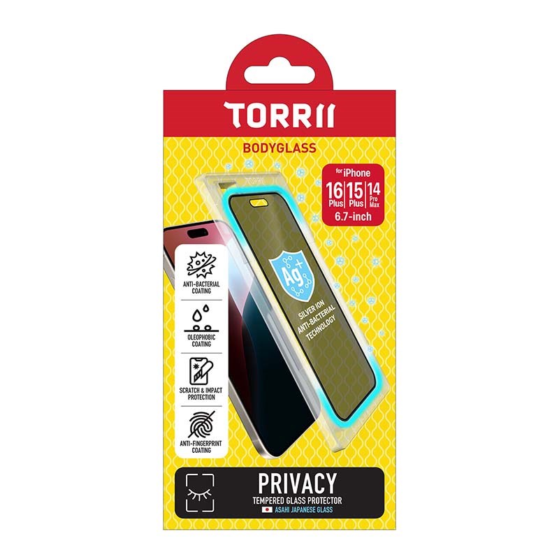 Torrii Bodyglass Screen Protector Tempered Glass For iPhone 16 Plus