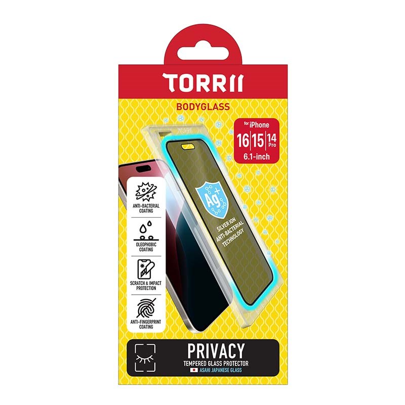 Torrii Bodyglass Screen Protector Tempered Glass For iPhone 16
