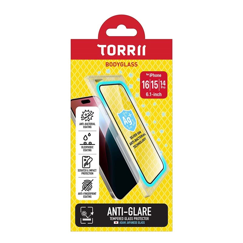 Torrii Bodyglass Screen Protector Tempered Glass For iPhone 16
