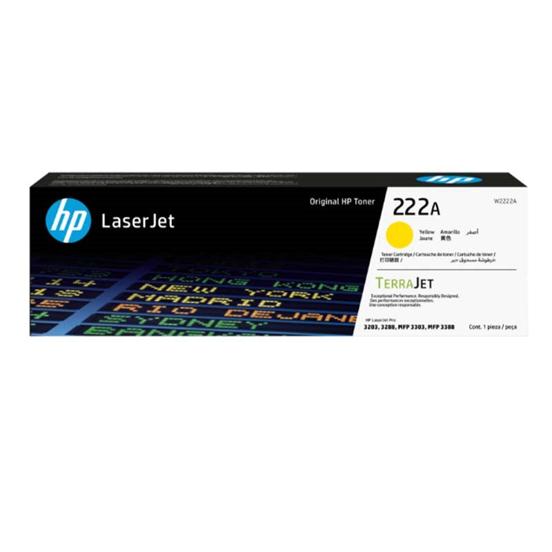 HP 222A Yellow Original LaserJet Toner Cartridge