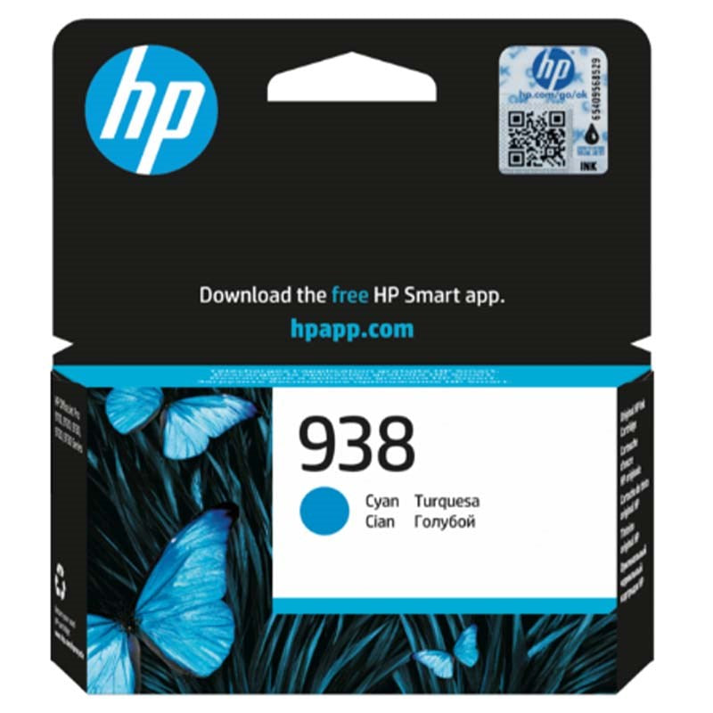 HP 938 Cyan Original Ink Cartridge