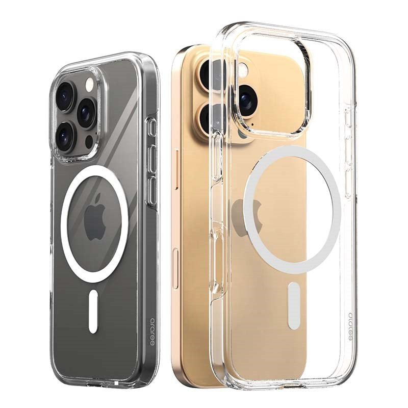 Arareee Duple Magsafe TPU Case For iPhone 16 Plus, Clear