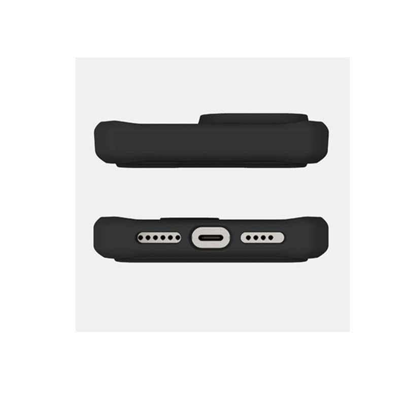Itskins Hybrid Folio Case With Magsafe For iPhone 16 Pro Max 6.9, Black With Recycle Leather