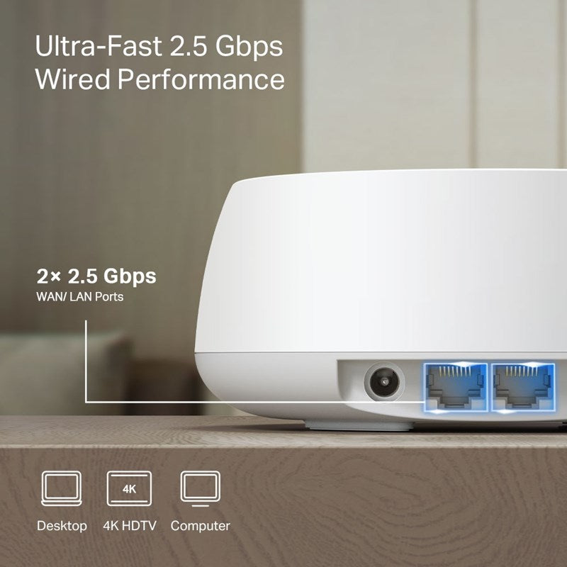 TP-LINK BE3600 Whole Home Mesh Wi-Fi 7 System (Pack of 3)