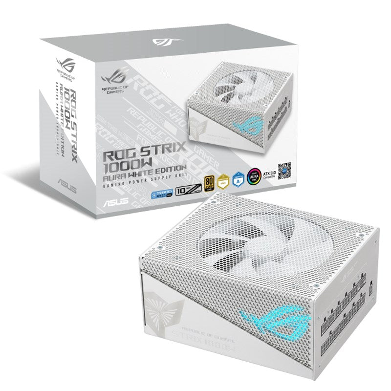 Asus ROG STRIX 1000W Gold Aura White Edition ATX Gaming Power Supply