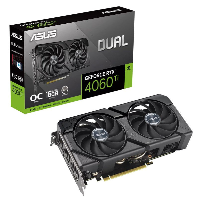 Asus Dual GeForce RTX 4060 Ti EVO OC Edition 16GB GDDR6 Gaming Graphics Card