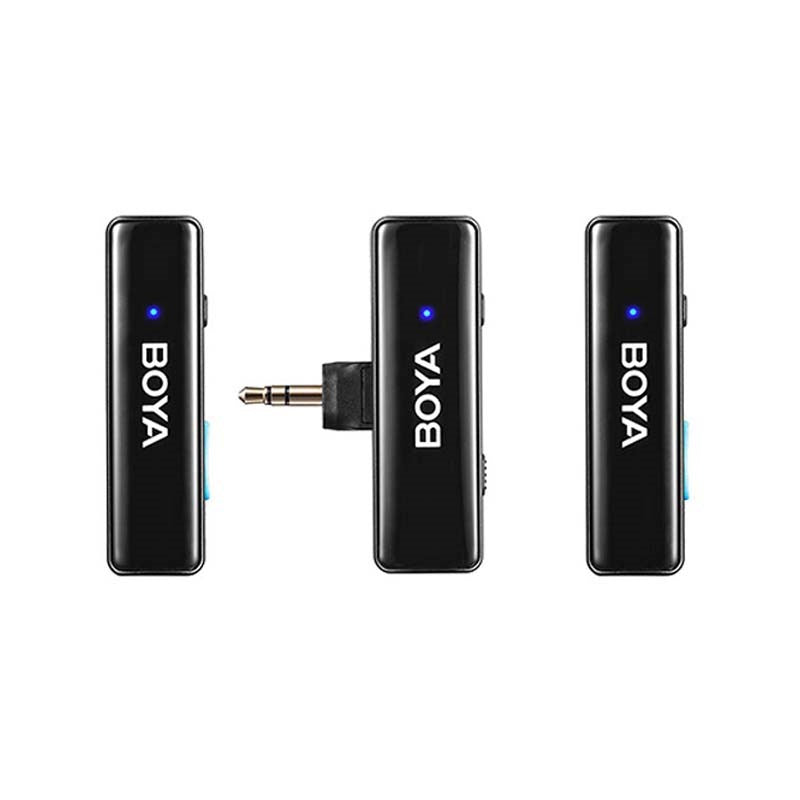 BOYA Microphone W-case with Lightning-Type C- 3.5mm connector