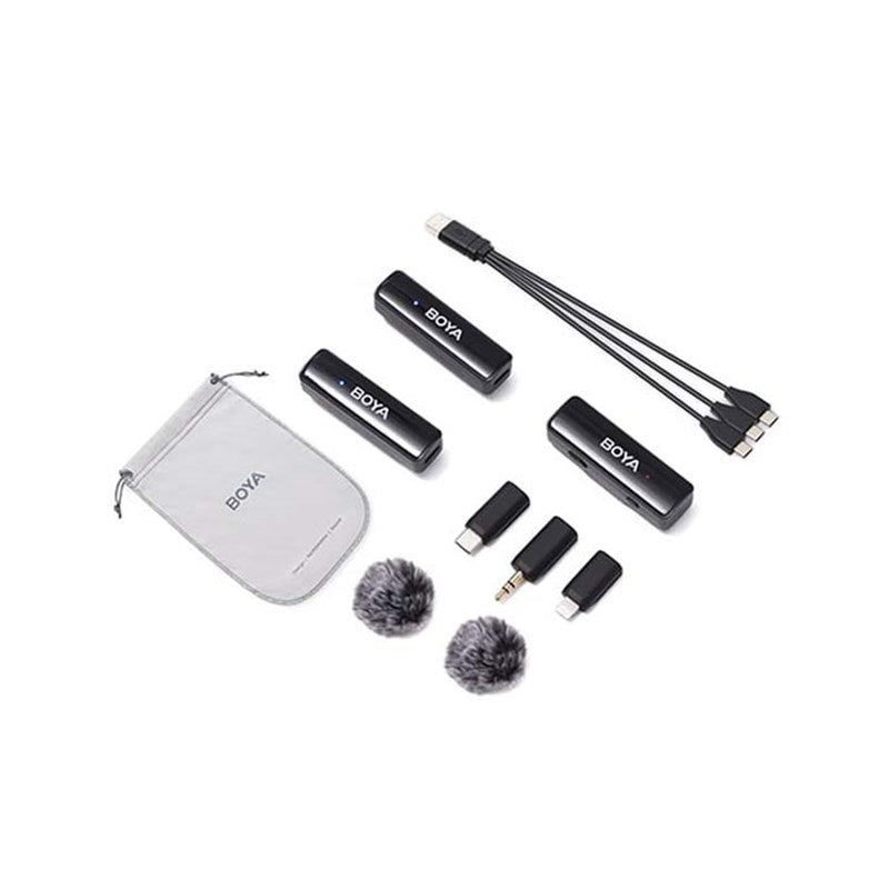 BOYA LINK-A2 Wireless Microphone for iPhone-Android-Camera
