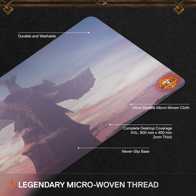 SteelSeries Qck XXL Gaming Mousepad (900 x 400 x 4 mm) - World of Warcraft Edition