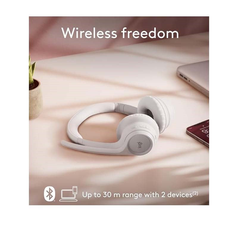 Logitech Zone 300 Wireless Bluetooth Headset - Off White