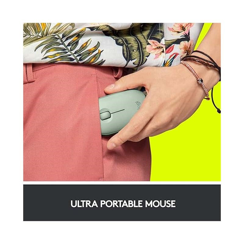 Logitech Pebble M350 Wireless / Bluetooth Mouse - Eucalyptus