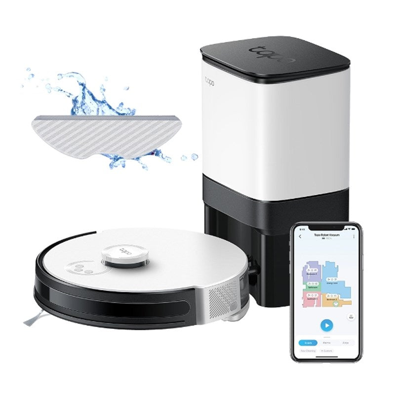 TP-Link Tapo RV30 Plus LiDAR Navigation Robot Vacuum & Mop + Smart Auto-Empty Dock