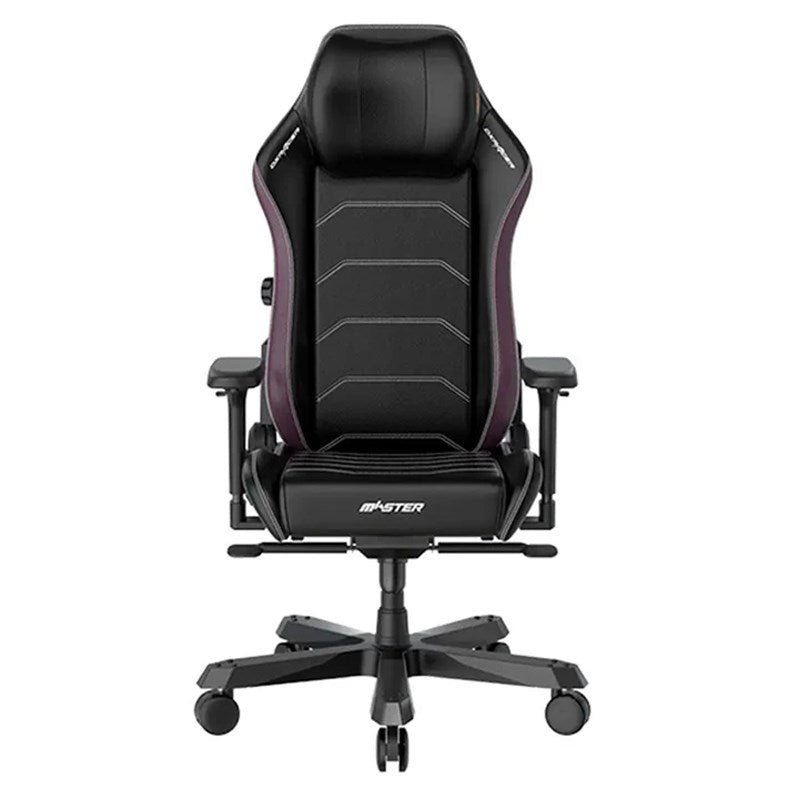 GAMEON L-Shaped Slayer I Series Gaming Desk + DXRacer Master Series XL Gaming Chair - Black/Violet