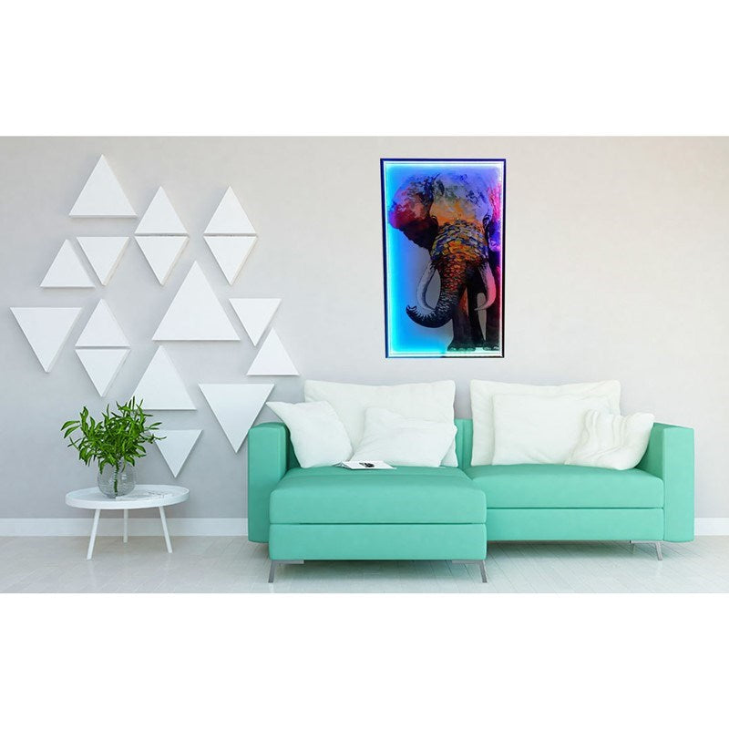 RGB LED Decor 5 In 1 Bundle Elephant & One Piece Poster, Gamer Door Sign, Sunset Corner Floor Lamp and Wall Light