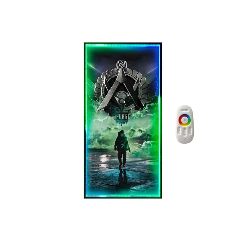RGB Tech Decor 4 In 1 Bundle Disassembled Apple iPod Photo Framed, PUBG & One Piece Poster and Gamer Door Sign