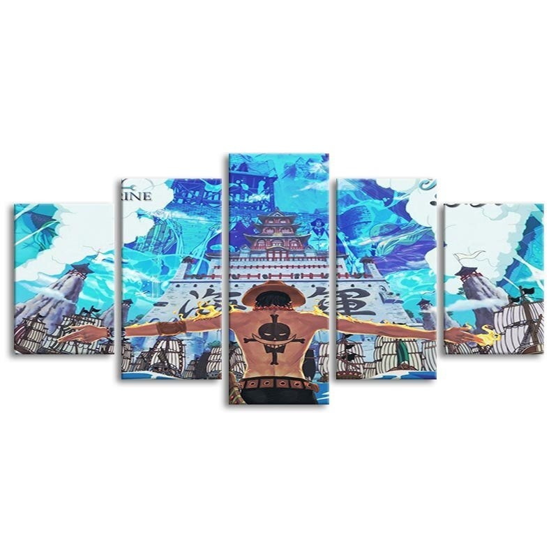 RGB Tech Decor 4 In 1 Bundle Disassembled Apple iPod Photo Framed, PUBG & One Piece Poster and Gamer Door Sign