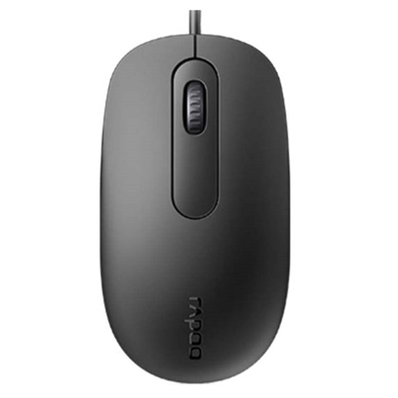 Rapoo N200 Wired Optical Mouse - Black