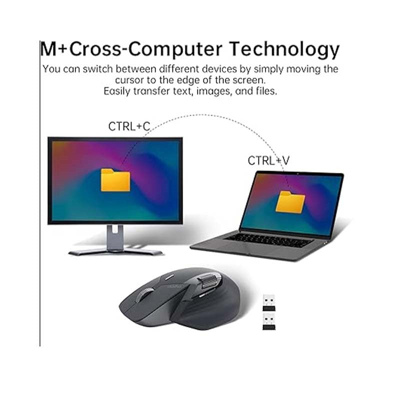 Rapoo MT760L Multi-mode Wireless Mouse - Light Black