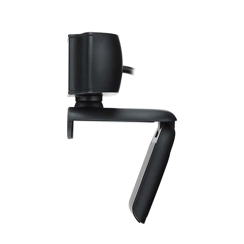 Rapoo C200 720p HD USB, 360° Horizontal, 100° Super Wide-Angle Webcam with Microphone for Live Broadcast Video Calling Conference - Black