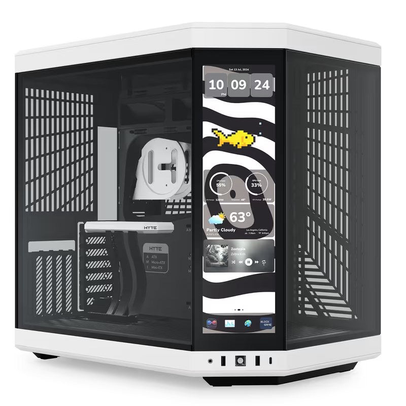HYTE Y70 Touch Infinite E-ATX Mid Tower Gaming Case with 14.5