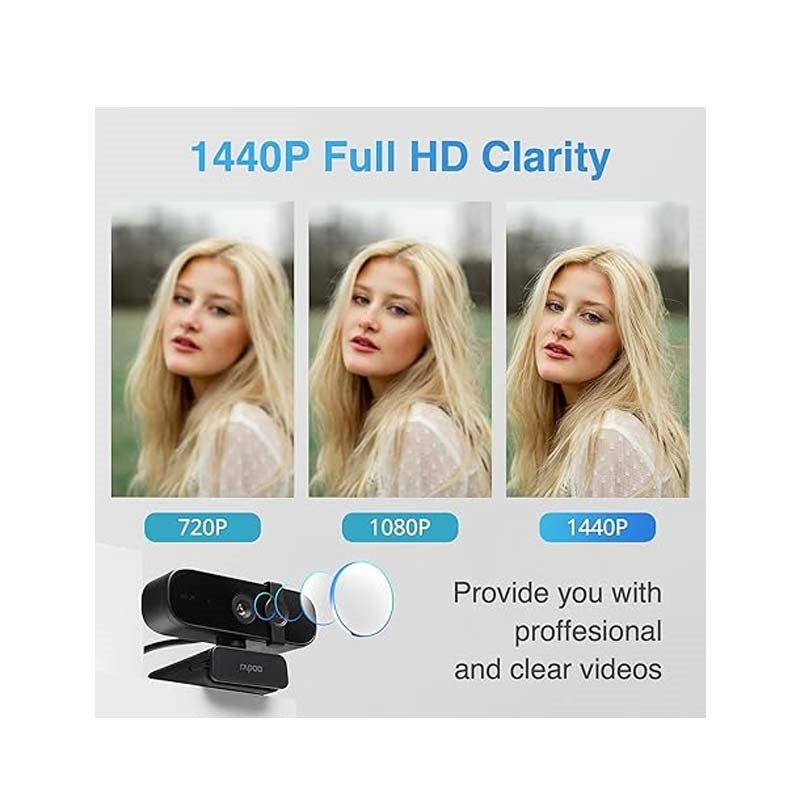 Rapoo C280 FHD 1440p Web Camera - Black